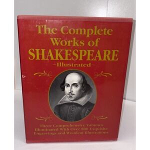 Complete Works Of Shakespeare Illustrated - In 3‎ Deluxe Oversized Volumes Set